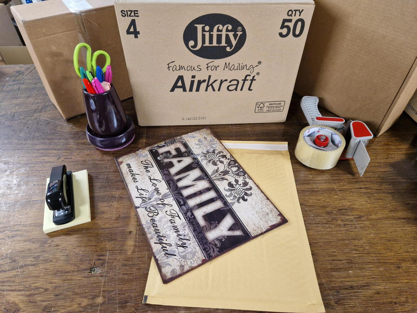 Box of Jiffy Airkraft JL4 - 270mm x 335mm (50 envelopes)