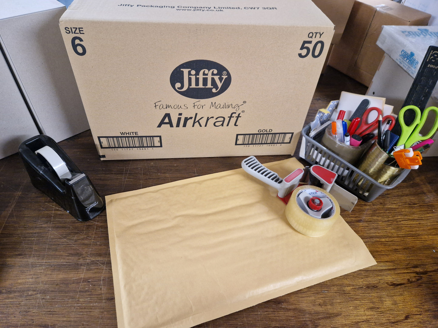 Box of Jiffy Airkraft JL6 from Jiffy Envelopes